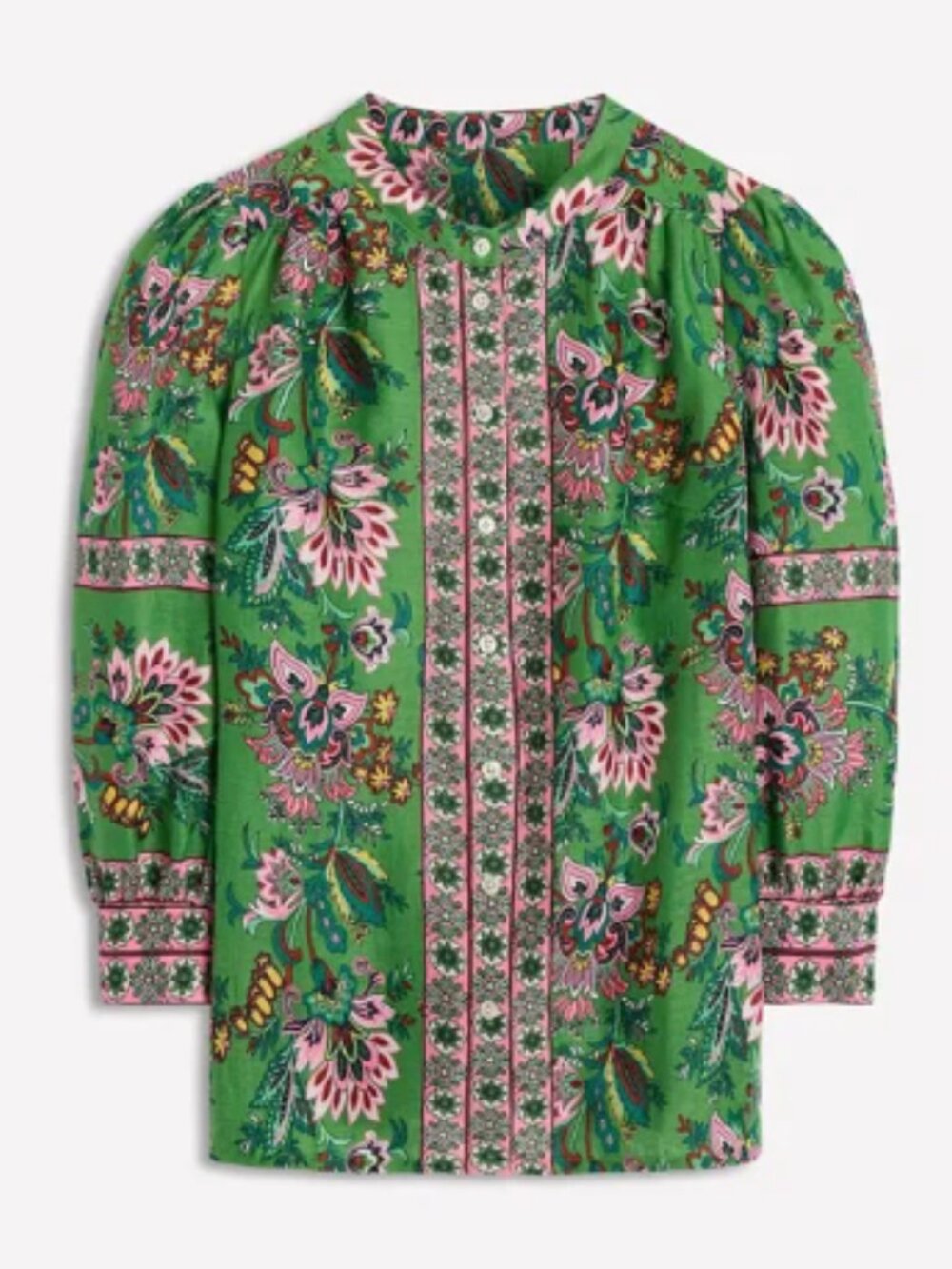 Boden Alicia Linen Top- Sz 6 - Picture 2 of 9